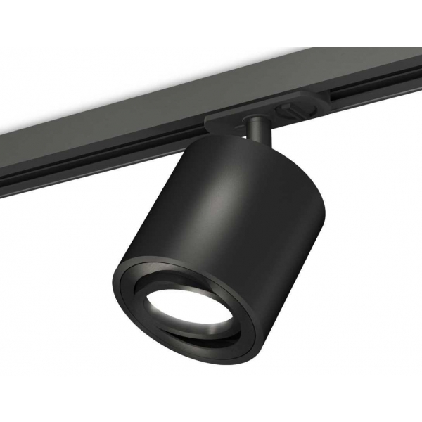 Комплект трекового светильника Ambrella light Track System XT7532020 SBK/PBK черный песок/черный полированный (A2537, C7532, N7002)