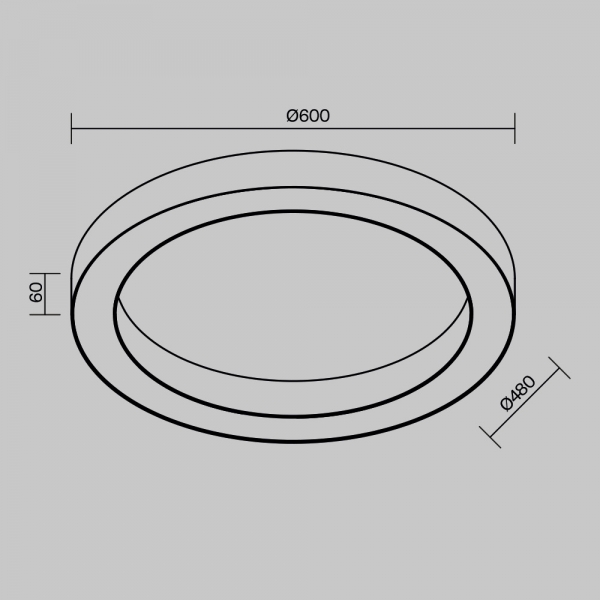 Потолочный светильник Maytoni Technical C093CL-45W4K-B