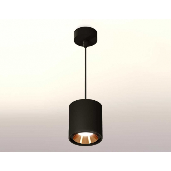 Комплект подвесного светильника Ambrella light Techno Spot XP7723001 SBK/PYG черный песок/золото желтое полированное (A2311, C7723, N7034)