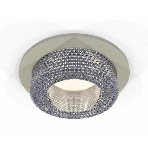 Комплект встраиваемого светильника Ambrella light Techno Spot XC7623020 SGR/CL серый песок/прозрачный (C7623, N7191)