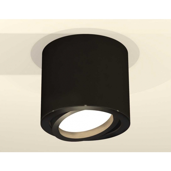 Комплект накладного светильника Ambrella light Techno Spot XS7402001 SBK/PBK черный песок/черный полированный (C7402, N7002)