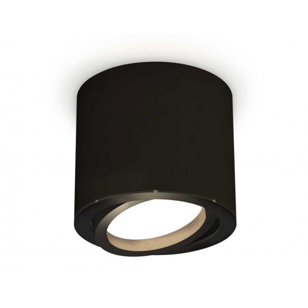 Комплект накладного светильника Ambrella light Techno Spot XS7402001 SBK/PBK черный песок/черный полированный (C7402, N7002)