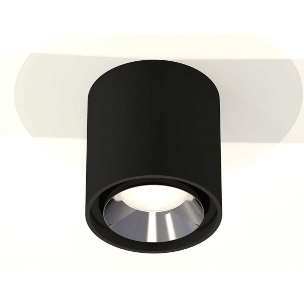Комплект накладного светильника Ambrella light Techno Spot XS7723003 SBK/PSL черный песок/серебро полированное (C7723, N7032)