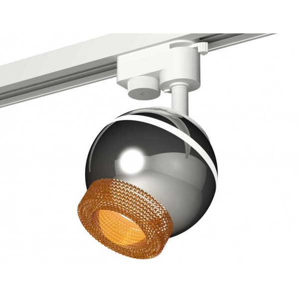 Комплект трекового светильника Ambrella light Track System XT1104005 PSL/CF серебро полированное/кофе (A2520, C1104, N7195)