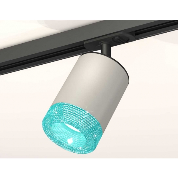 Комплект трекового светильника Ambrella light Track System XT7423011 SGR/BL/SBK серый песок/голубой/черный песок (A2537, C7423, N7194)