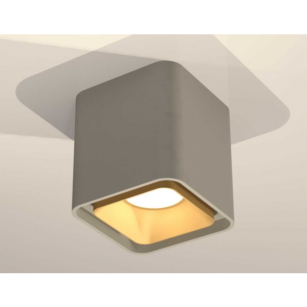 Комплект накладного светильника Ambrella light Techno Spot XS7842004 SGR/SGD серый песок/золото песок (C7842, N7704)