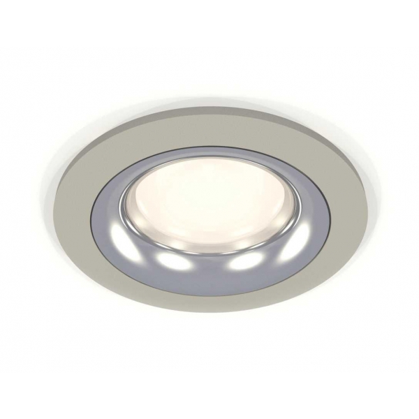 Комплект встраиваемого светильника Ambrella light Techno Spot XC7623003 SGR/PSL серый песок/серебро полированное (C7623, N7012)