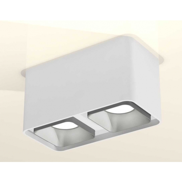 Комплект накладного светильника Ambrella light Techno Spot XS7850003 SWH/SSL белый песок/серебро песок (C7850, N7703)