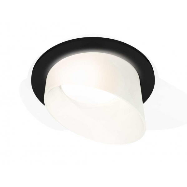 Комплект встраиваемого светильника Ambrella light Techno Spot XC7622046 SBK/FR черный песок/белый матовый (C7622, N7175)
