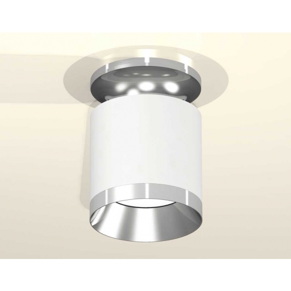 Комплект накладного светильника Ambrella light Techno Spot XS7401101 SWH/PSL белый песок/серебро полированное (N7927, C7401, N7032)