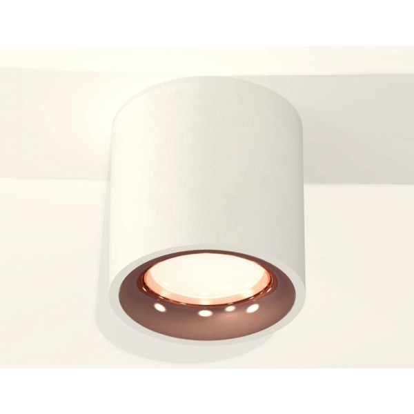 Комплект накладного светильника Ambrella light Techno Spot XS7531025 SWH/PPG белый песок/золото розовое полированное (C7531, N7015)