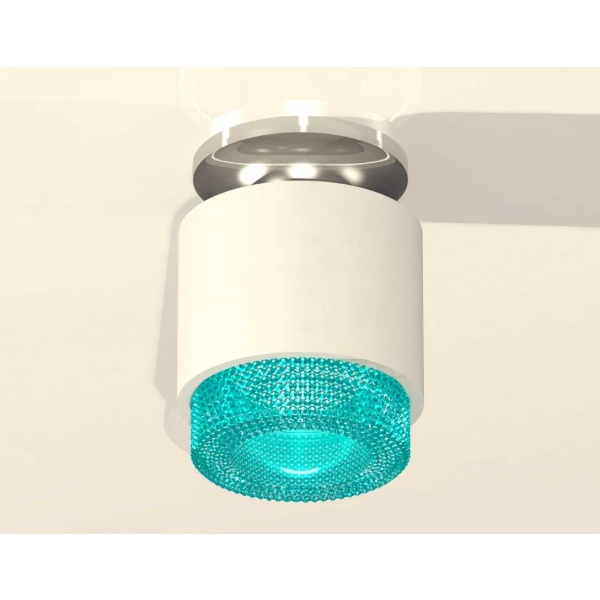 Комплект накладного светильника Ambrella light Techno Spot XS7510082 SWH/BL белый песок/голубой (N7927, C7510, N7194)