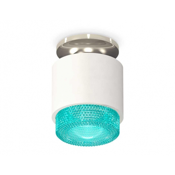 Комплект накладного светильника Ambrella light Techno Spot XS7510082 SWH/BL белый песок/голубой (N7927, C7510, N7194)
