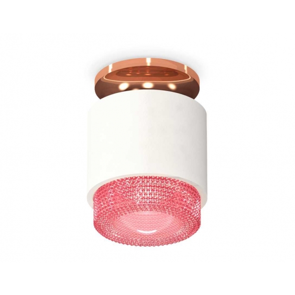 Комплект накладного светильника Ambrella light Techno Spot XS7510142 SWH/PI белый песок/розовый (N7930, C7510, N7193)