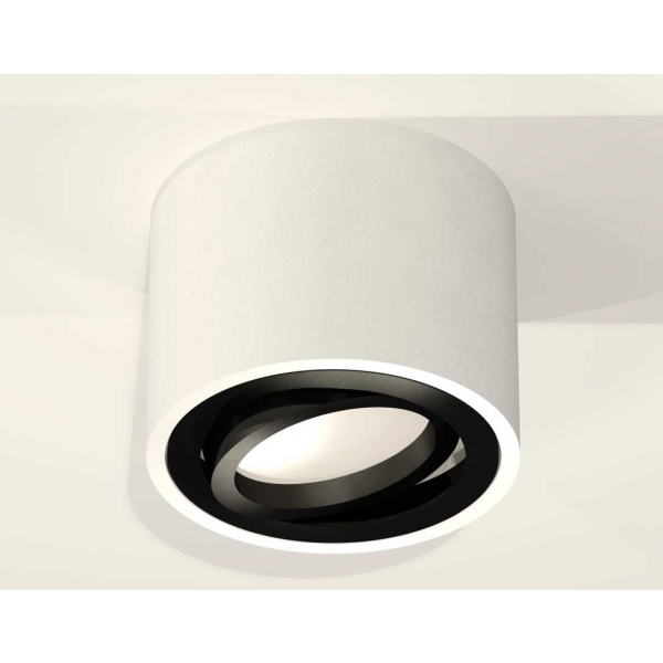 Комплект накладного светильника Ambrella light Techno Spot XS7510002 SWH/PBK белый песок/черный полированный (C7510, N7002)