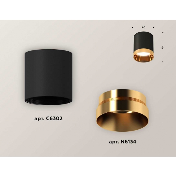 Комплект потолочного светильника Ambrella light Techno Spot XC (C6302, N6134) XS6302024