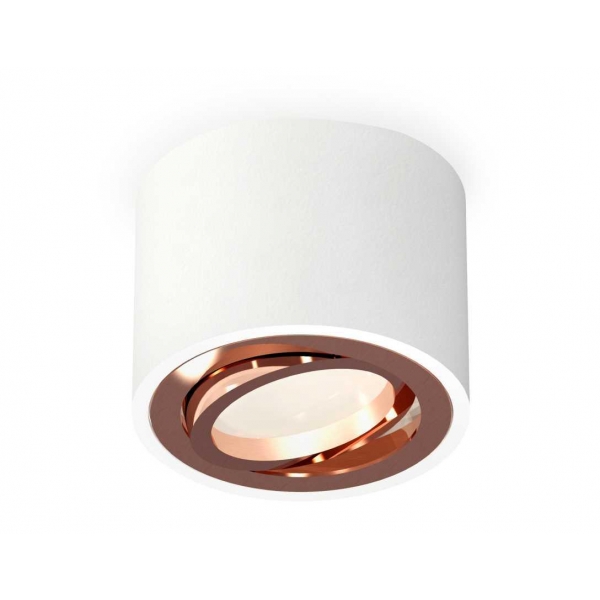 Комплект накладного светильника Ambrella light Techno Spot XS7510005 SWH/PPG белый песок/золото розовое полированное (C7510, N7005)