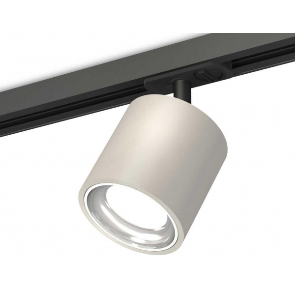 Комплект трекового светильника Ambrella light Track System XT7533001 SGR/PSL/SBK серый песок/серебро полированное/черный песок (A2537, C7533, N7022)