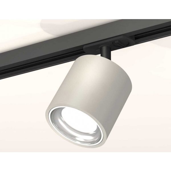 Комплект трекового светильника Ambrella light Track System XT7533001 SGR/PSL/SBK серый песок/серебро полированное/черный песок (A2537, C7533, N7022)