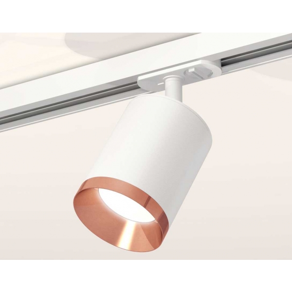 Комплект трекового светильника Ambrella light Track System XT7421005 SWH/PPG белый песок/золото розовое полированное (A2536, C7421, N7035)