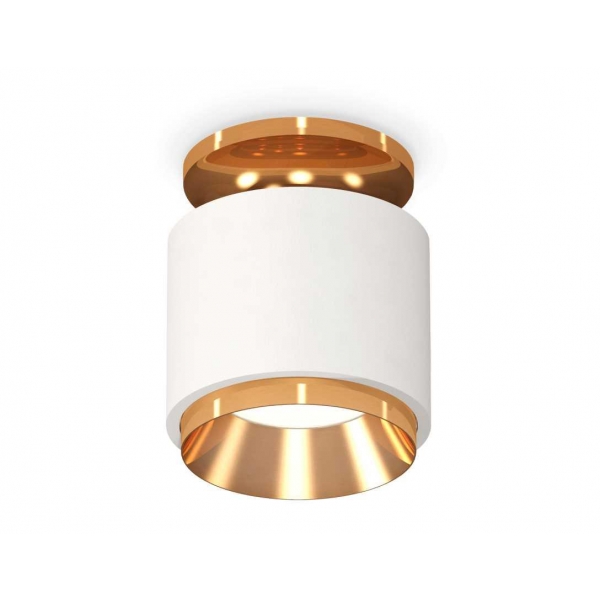 Комплект накладного светильника Ambrella light Techno Spot XS7510120 SWH/PYG белый песок/золото желтое полированное (N7929, C7510, N7034)
