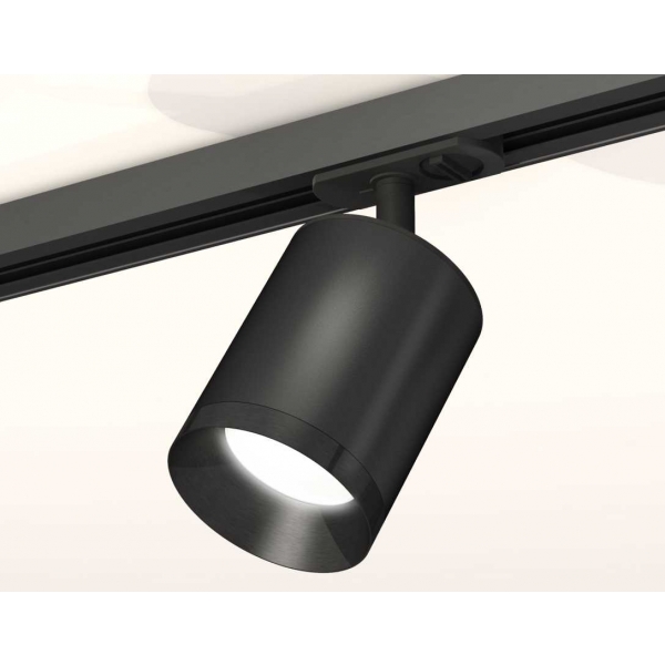 Комплект трекового светильника Ambrella light Track System XT7422001 SBK/PBK черный песок/черный полированный (A2537, C7422, N7031)