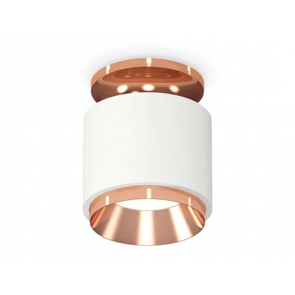 Комплект накладного светильника Ambrella light Techno Spot XS7510140 SWH/PPG белый песок/золото розовое полированное (N7930, C7510, N7035)