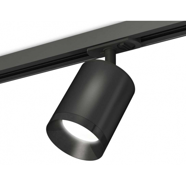 Комплект трекового светильника Ambrella light Track System XT7422001 SBK/PBK черный песок/черный полированный (A2537, C7422, N7031)