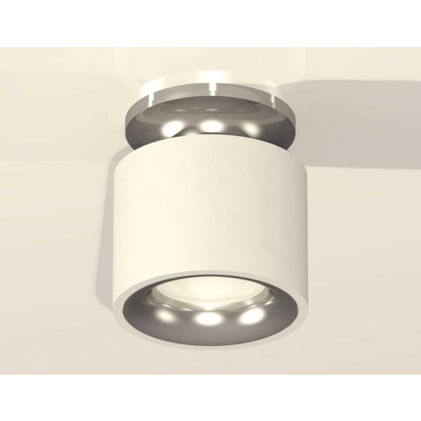 Комплект накладного светильника Ambrella light Techno Spot XS7510081 SWH/PSL белый песок/серебро полированное (N7927, C7510, N7012)