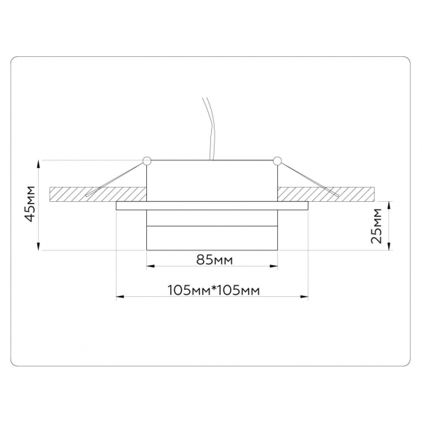 Встраиваемый светильник Ambrella light TECHNO SPOT TN52422