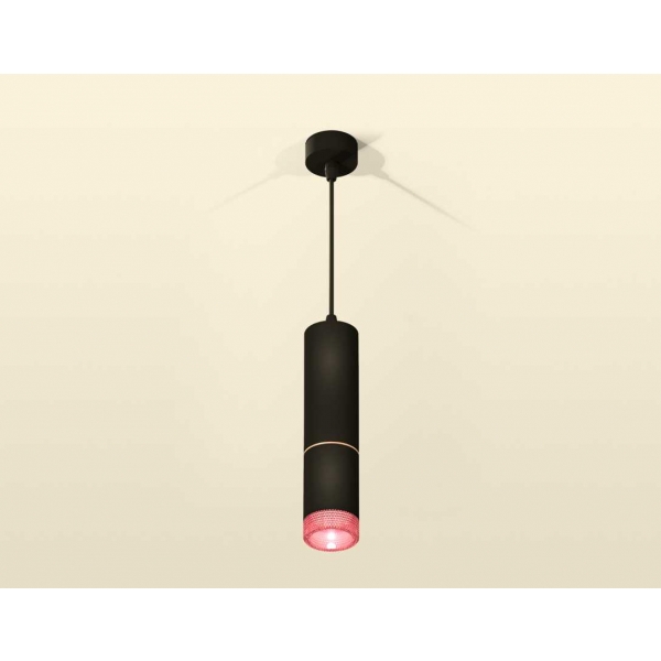 Комплект подвесного светильника Ambrella light Techno Spot XP6313030 SBK/PI черный песок/розовый (A2302, C6343, A2063, C6313, N6152)