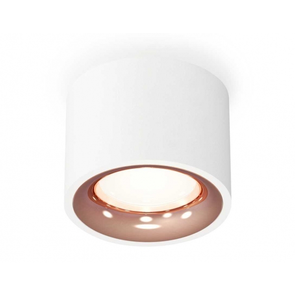 Комплект накладного светильника Ambrella light Techno Spot XS7510025 SWH/PPG белый песок/золото розовое полированное (C7510, N7015)