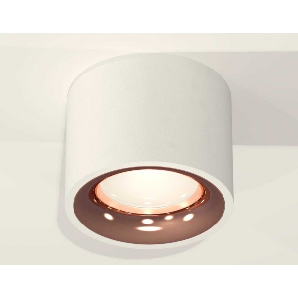 Комплект накладного светильника Ambrella light Techno Spot XS7510025 SWH/PPG белый песок/золото розовое полированное (C7510, N7015)
