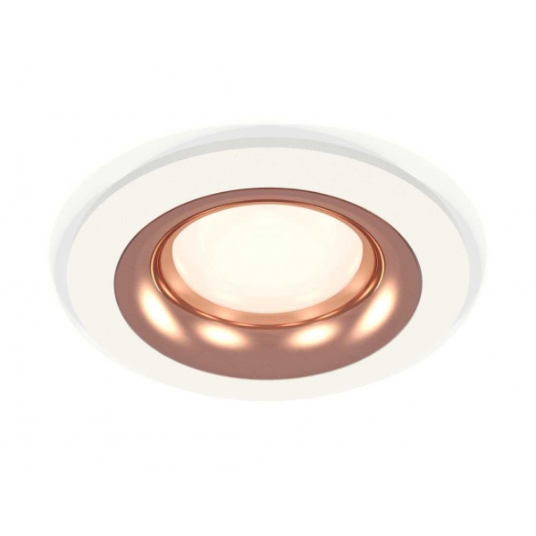 Комплект встраиваемого светильника Ambrella light Techno Spot XC7621006 SWH/PPG белый песок/золото розовое полированное (C7621, N7015)