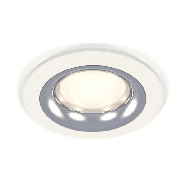 Комплект встраиваемого светильника Ambrella light Techno Spot XC7621003 SWH/PSL белый песок/серебро полированное (C7621, N7012)