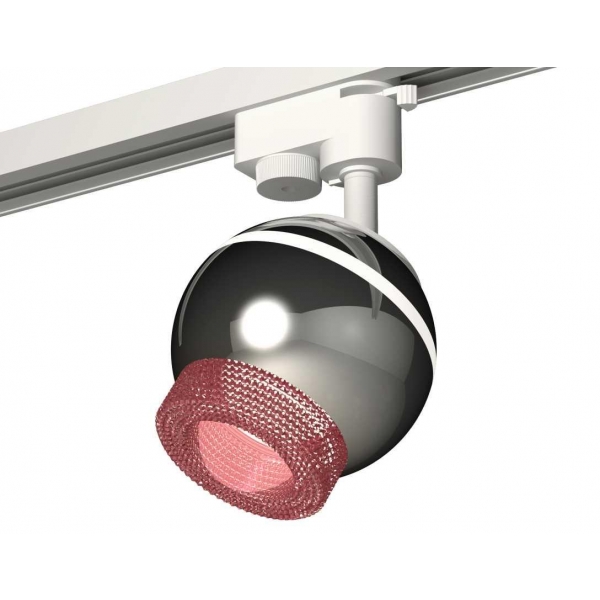 Комплект трекового светильника Ambrella light Track System XT1104003 PSL/PI серебро полированное/розовый (A2520, C1104, N7193)