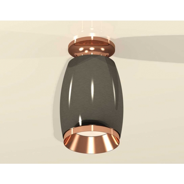 Комплект накладного светильника Ambrella light Techno Spot XS1123044 DCH/PPG черный хром/золото розовое полированное (N6906, C1123, N7035)