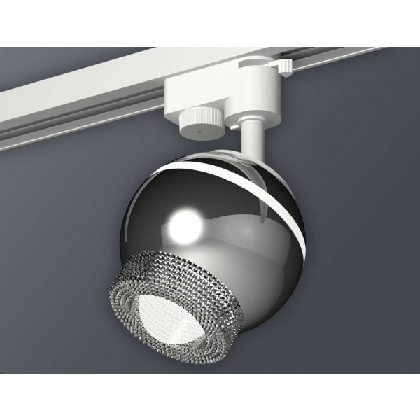 Комплект трекового светильника Ambrella light Track System XT1104001 PSL/CL серебро полированное/прозрачный (A2520, C1104, N7191)