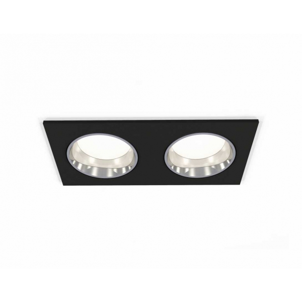 Комплект встраиваемого светильника Ambrella light Techno Spot XC6526003 SBK/PSL черный песок/серебро полированное (C6526, N6112)