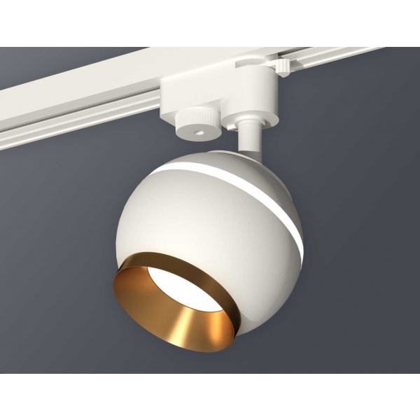 Комплект трекового светильника Ambrella light Track System XT1101023 SWH/PYG белый песок/золото желтое полированное (A2520, C1101, N7034)