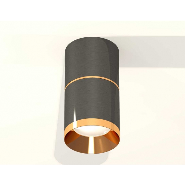 Комплект накладного светильника Ambrella light Techno Spot XS7403081 DCH/PYG черный хром/золото желтое полированное (C7403, A2072, C7403, N7034)
