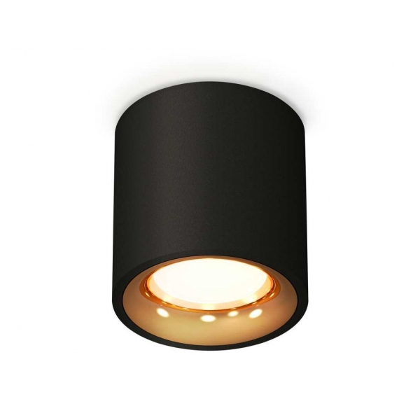 Комплект накладного светильника Ambrella light Techno Spot XS7532024 SBK/PYG черный песок/золото желтое полированное (C7532, N7014)