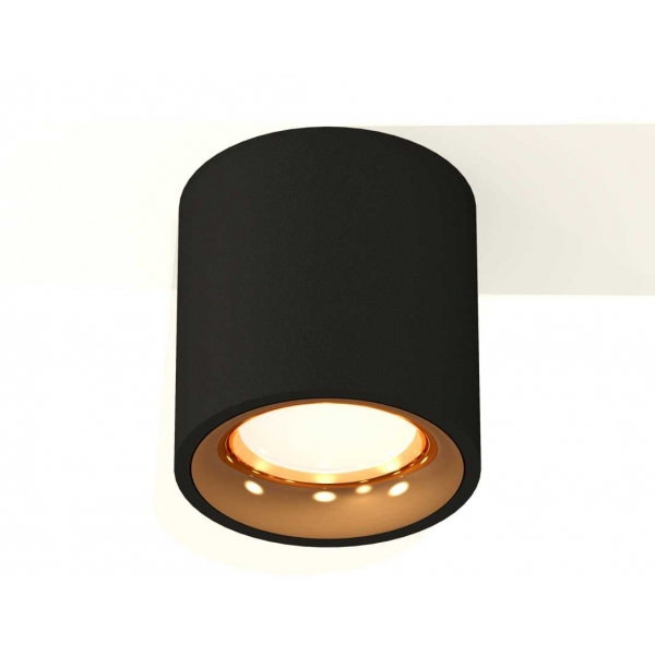 Комплект накладного светильника Ambrella light Techno Spot XS7532024 SBK/PYG черный песок/золото желтое полированное (C7532, N7014)
