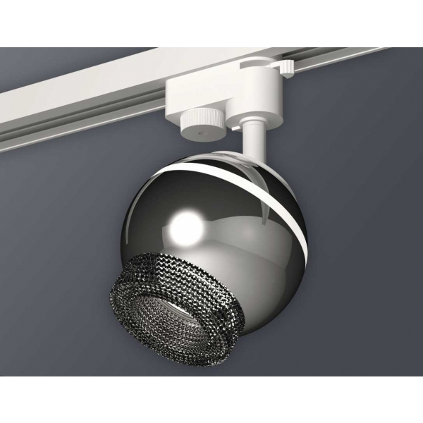 Комплект трекового светильника Ambrella light Track System XT1104002 PSL/BK серебро полированное/тонированный (A2520, C1104, N7192)