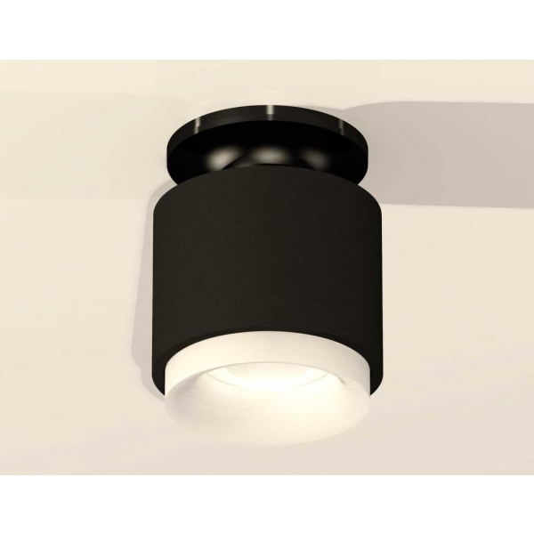 Комплект накладного светильника Ambrella light Techno Spot XS7511064 SBK/PBK/FR черный песок/черный полированный/белый матовый (N7926, C7511, N7165)
