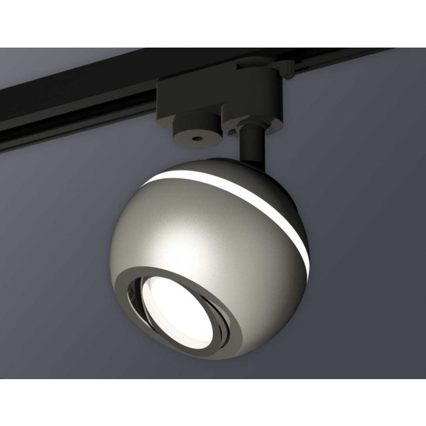 Комплект трекового светильника Ambrella light Track System XT1103002 SSL/PSL серебро песок/серебро полированное (A2521, C1103, N7003)