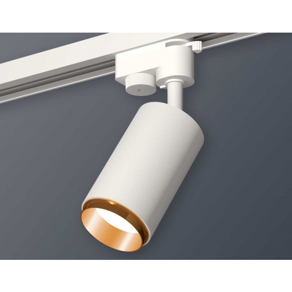 Комплект трекового светильника Ambrella light Track System XT6322044 SWH/PYG белый песок/золото желтое полированное (A2520, C6322, N6124)