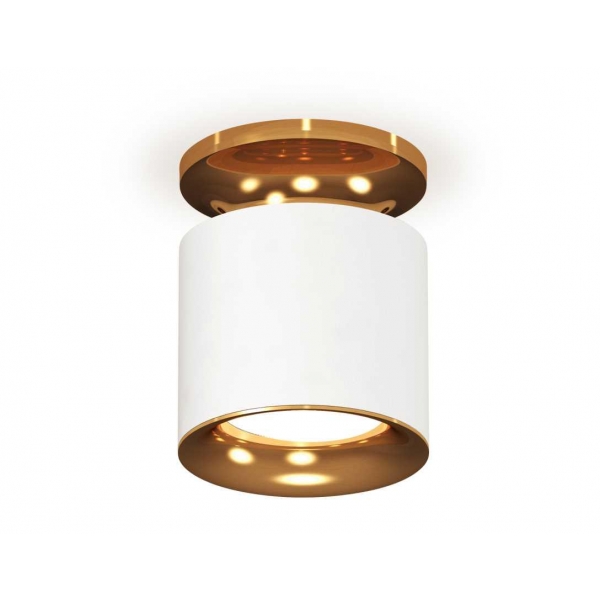 Комплект накладного светильника Ambrella light Techno Spot XS7401122 SWH/PYG белый песок/золото желтое полированное (N7929, C7401, N7014)