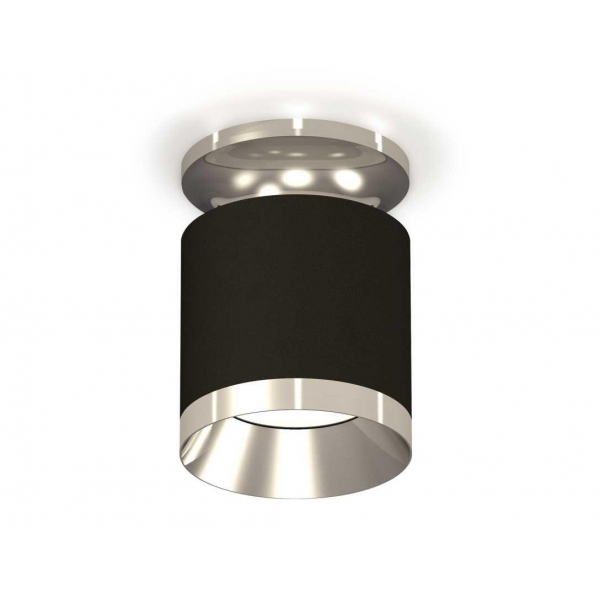 Комплект накладного светильника Ambrella light Techno Spot XS7402082 SBK/PSL черный песок/серебро полированное (N7927, C7402, N7032)