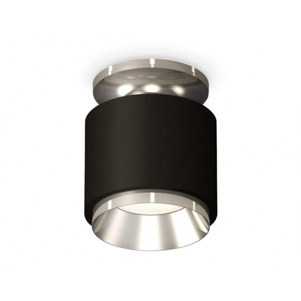 Комплект накладного светильника Ambrella light Techno Spot XS7511080 SBK/PSL черный песок/серебро полированное (N7927, C7511, N7032)